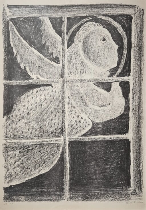 engel von helen dahm - lithographie