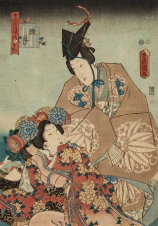 Holzschnitt von Kunisada